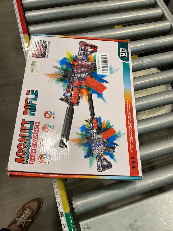 View 2 of 2 Pack Splatter Blasters, Full Auto Splat Blaster Toy Kits, 50000+, 10 Rs Per Seconds, 600 Hopper, Outdoor Team Game Activities Toy, 2 Rechargeable Batteries, Age 12+ Year Up