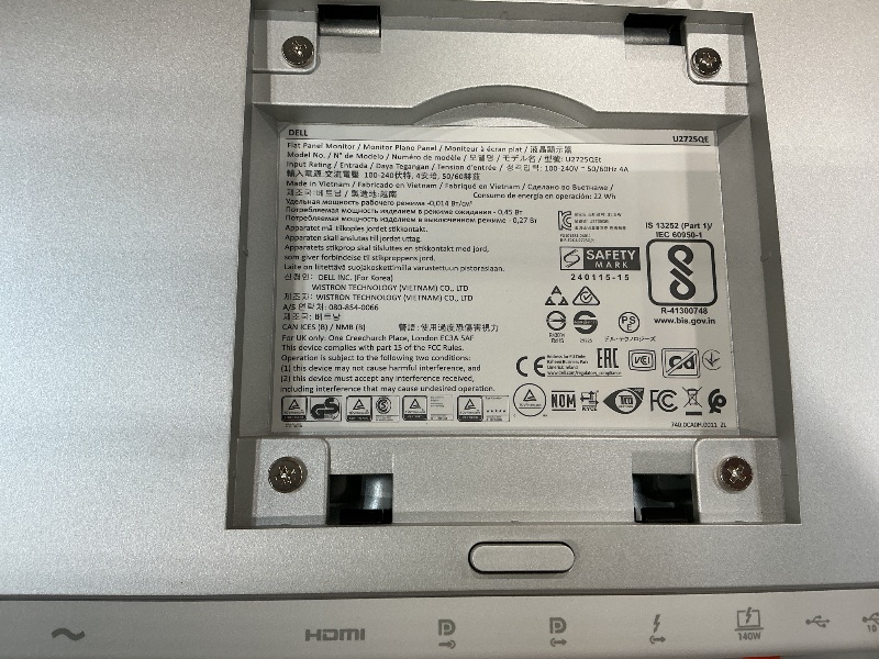 View 3 of Dell UltraSharp 27 Thunderbolt Hub Monitor - U3226QER, 120 Hz, 4K UHD
