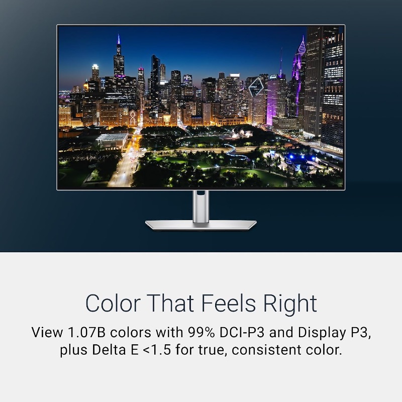 View 4 of Dell UltraSharp 27 Thunderbolt Hub Monitor - U3226QER, 120 Hz, 4K UHD