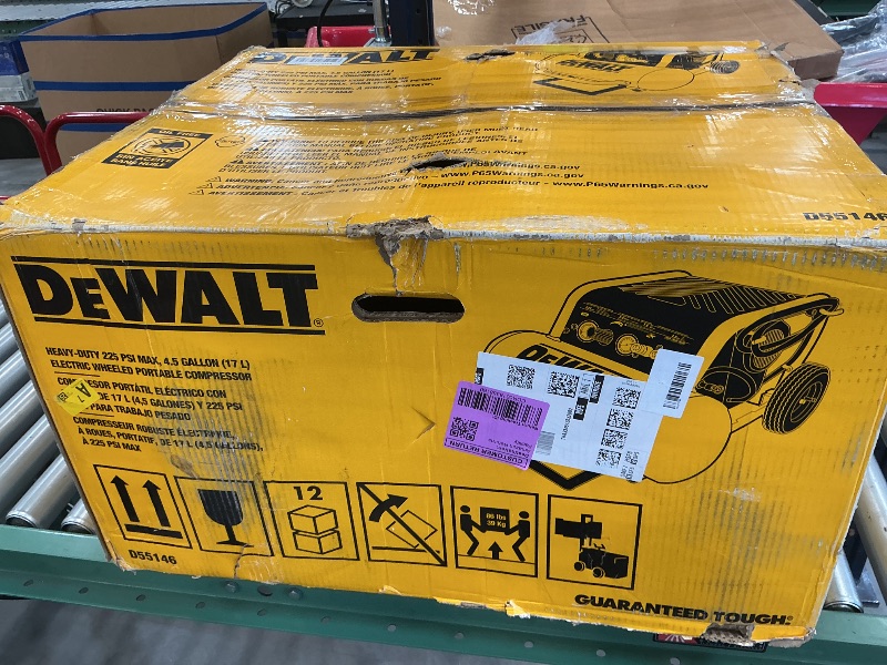 Photo 1 of DEWALT 4.5 Gallon Portable Air Compressor (D55146)