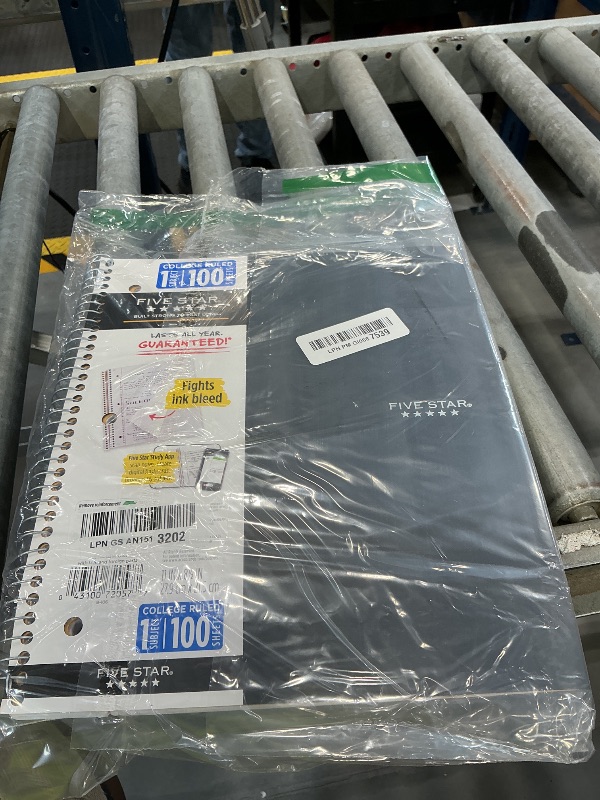 Photo 1 of Five Star Spiral Notebook, 1 Subject, College Ruled, 100 Sheets, Black
