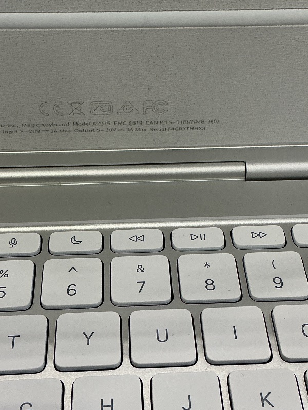 Photo 1 of Apple iPad Magic Keyboard for iPad Pro 11-inch - White