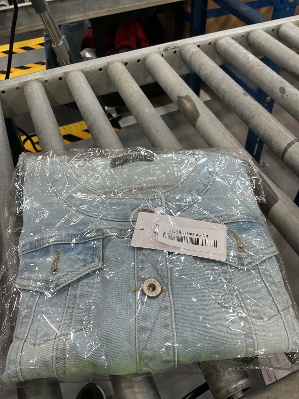 Photo 1 of BlueFire2015 Women's Short Denim Jacket - Light Blue, Medium Petite