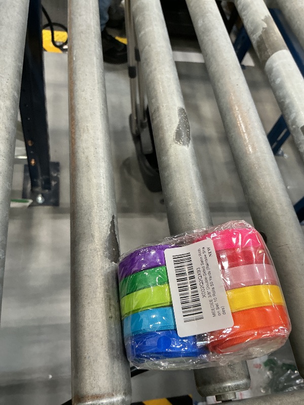 Photo 1 of MEEDEE 3/8 Inch Satin Ribbon Set – 10 Rolls Rainbow Satin Ribbon