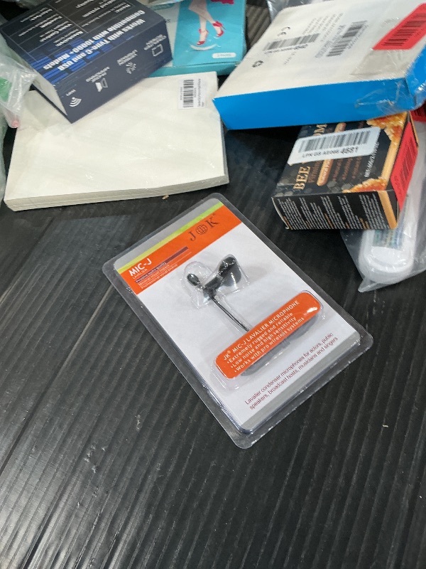 Photo 1 of J K Lavalier Microphone TA4F Plug Compatible with Shure Wireless Bodypacks