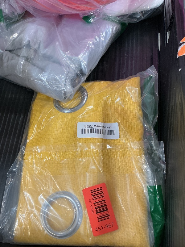 Photo 1 of UPOPO Yellow Valance Curtains - 54"W x 18"L (1 Panel)