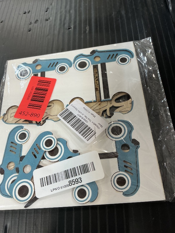 Photo 1 of AOQURE Wooden "Two Fast" Race Car Cake Topper