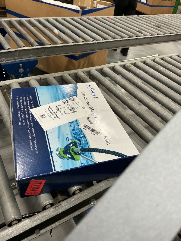 Photo 1 of Sepetrel Upgrade Pool Vacuum Head with Side Brush & Universal Rotatable Hose Adapter,Weighted Triangular Shape(Safe for Vinyl Liner Pool)