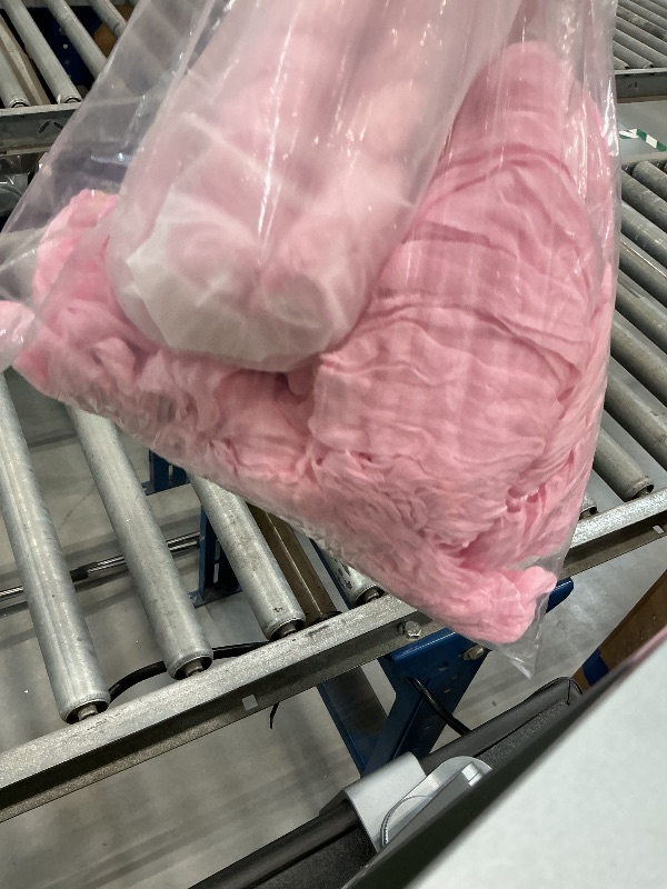 Photo 1 of Dekafri Pink Cheesecloth Table Runner - 12 Pack