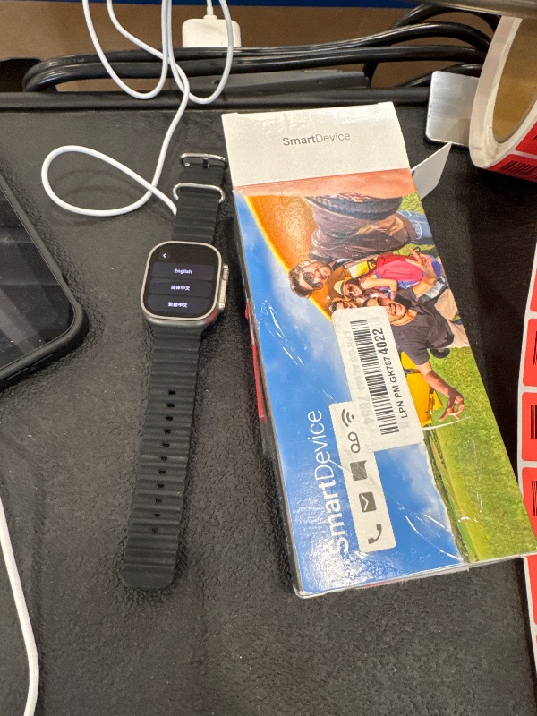 Photo 1 of Apple Watch Ultra [GPS + Cellular 49mm] Titanium Case with Midnight Ocean Band, One Size (Renewed Premium)