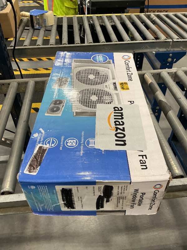 Photo 1 of Comfort Zone 9" Twin Window Fan - 2-Speed Reversible