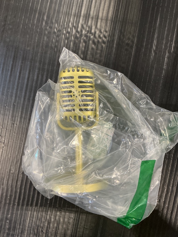 Photo 1 of Facmogu Gold Retro Microphone Prop