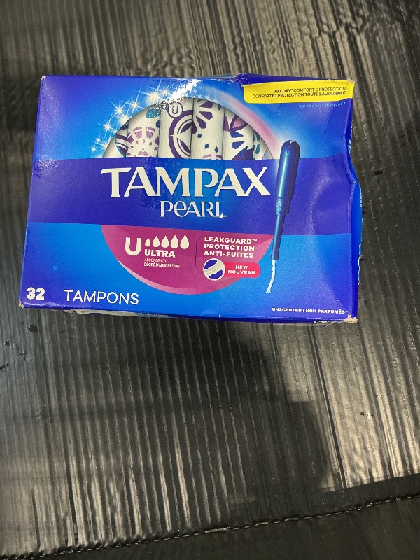Photo 1 of Tampax Pearl Tampons Ultra Absorbency 32 Count