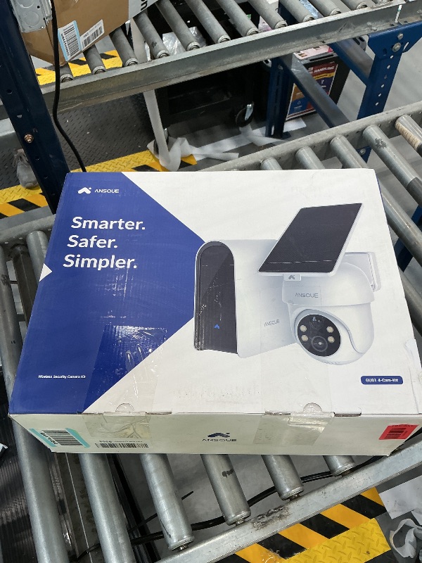 Photo 1 of ANSQUE Wireless Outdoor Security Cameras, Solar Powered, 4-Cam System