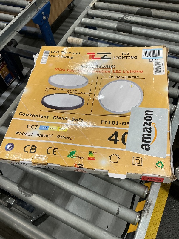 Photo 1 of TLZ LIGHTING 20 Inch LED Flush Mount Ceiling Light, Black