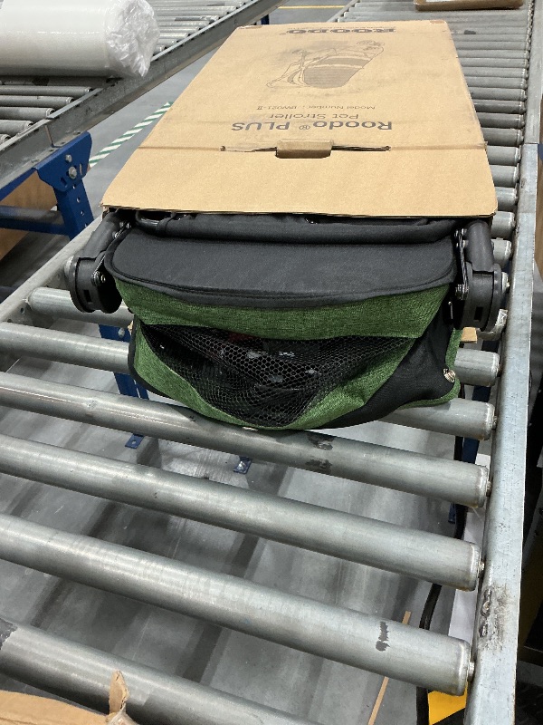 Photo 1 of ROODO 3 Wheel Pet Stroller Best Lightweight Foldable Compact Portable Jogger All Terrain Travel Pet Gear Puppy Kitty Stroller for up to 30lbs Medium Small Dogs and Cats(Green)