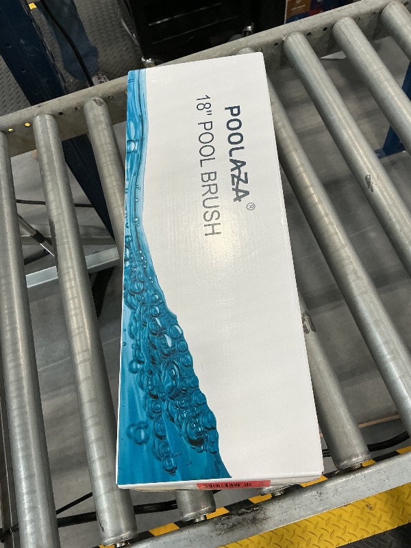 View 2 of POOLAZA 18" Pool Brush Head with Strong Frame, Curved Ends for Cleaning