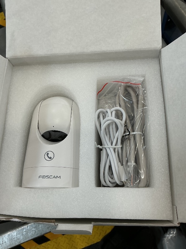 Photo 1 of FOSCAM 4K Indoor Camera, Full Space Sense WiFi Camera with 360° Radar Auto-Tracking Baby Monitor & Pet Camera - No-Blind-Spot View, One Touch Call, Human/Motion/Sound Detection, Compatible with Alexa