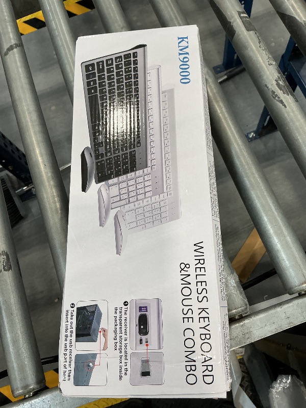 Photo 1 of Wireless Keyboard and Mouse Ultra Slim Combo, TopMate - Rose Gold White