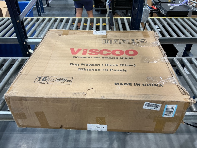 Photo 1 of VISCOO Dog Playpen Outdoor 16-Panel Metal Fence 32" H
