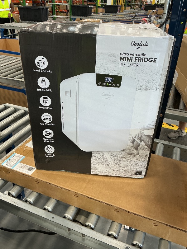 Photo 1 of Cooluli 20 Liter Mini Fridge with Temperature Control - White