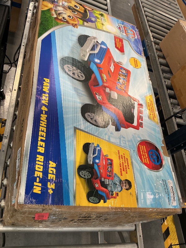 Photo 1 of Paw Patrol - 12V Kids Ride-On Jeep with Rechargeable Battery and LED Lights