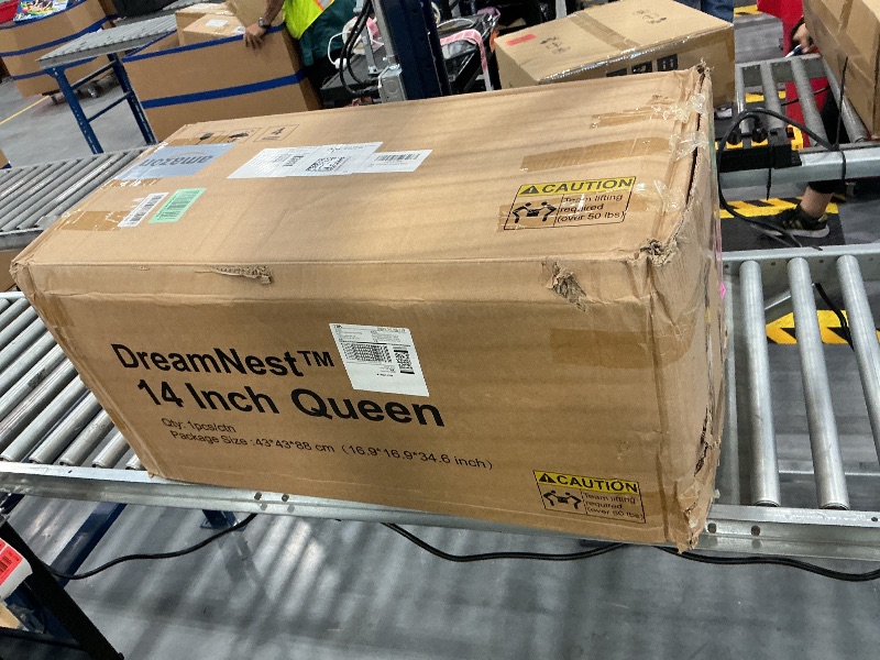Photo 1 of 14 Inch Queen Mattress, Upgraded 7-Zone Support Hybrid Queen Size Mattress In A Box with Cooling Gel Memory Foam & Pocket Coils for Back Pain Relief, 365-Night Trial, Motion Isolation, Medium Firm