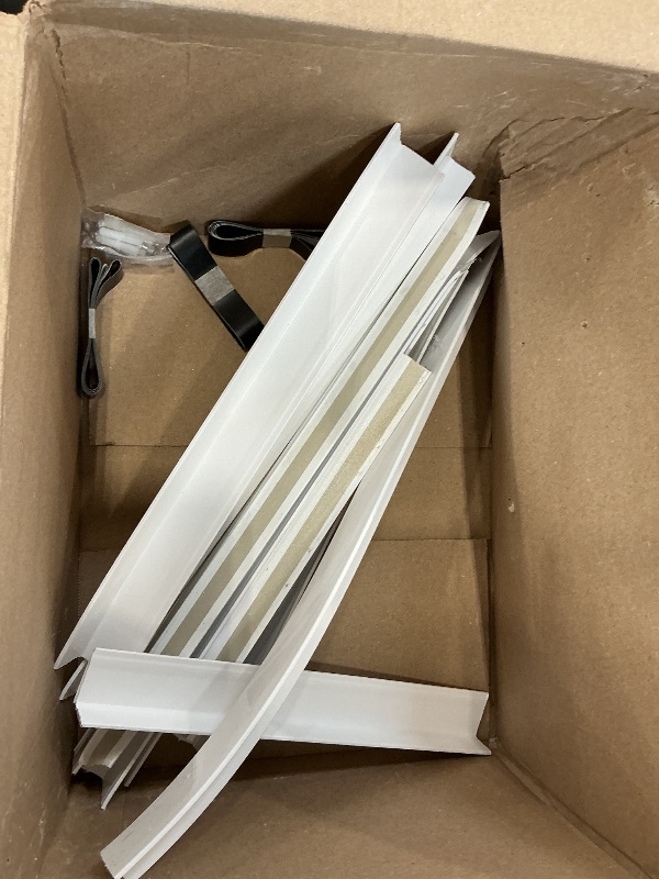 Photo 1 of ZSTARR PVC Light Gap Blockers for Window Shades - White, 79" (2 Pcs)