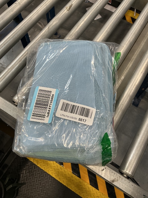 Photo 1 of Veken 9/11 Set Compression Packing Cubes for Travel Essentials,Compressible Expandable Large Luggage Suitcase Organizer Bags for Clothing,Space Saver Bags with Over 1000 pcs of Mesh Holes(Light Blue)