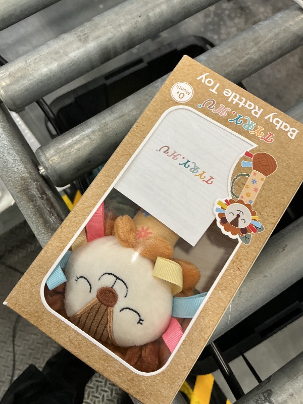 Photo 1 of TYRY.HU Baby Lion Rattle Toy - Plush, Sensory, Organic Cotton