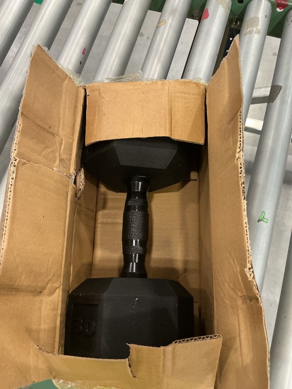 Photo 1 of CAP 30lb Rubber Hex Dumbbell 1pc