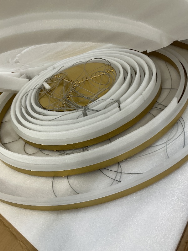 Photo 1 of Benkut 9 Ring LED Chandelier - Gold