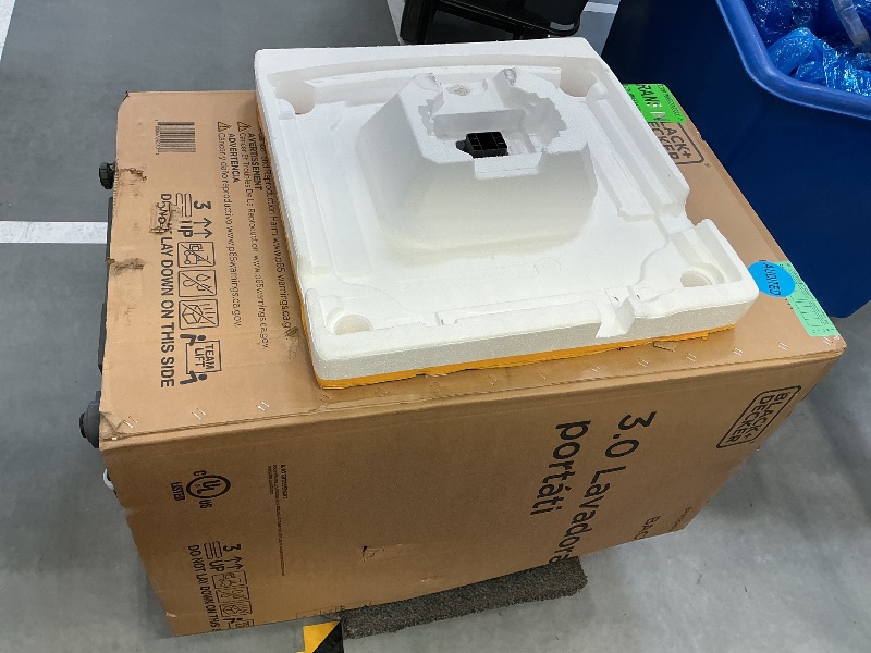 Photo 1 of BLACK+DECKER 3.0 Cu. Ft. Portable Washer, White
