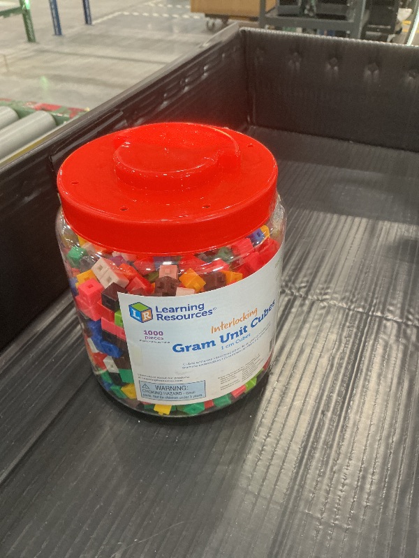 Photo 1 of Learning Resources Interlocking Gram Unit Cubes