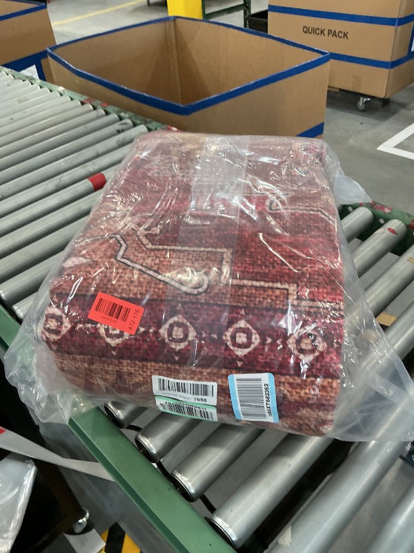 Photo 1 of Tangsoo Washable Area Rug - 8' x 10' Dark Red