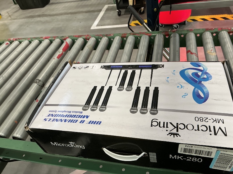 Photo 1 of MicrocKing 8-Channel UHF Wireless Microphone System, 8 Mics, 400ft Range