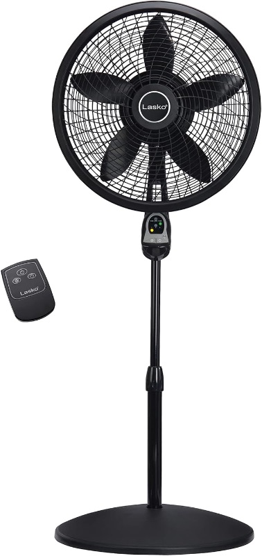 Photo 1 of Lasko Cyclone Oscillating Pedestal Fan - Adjustable to 54" - 1843 - Black