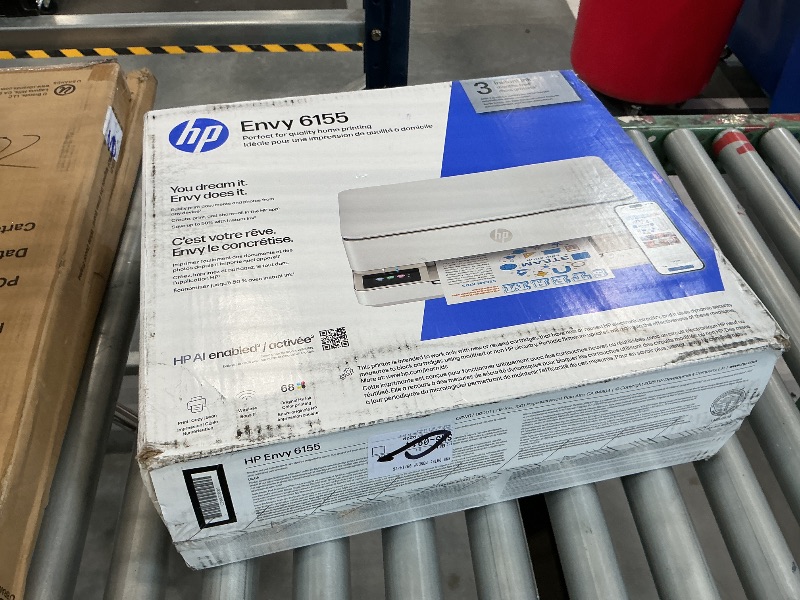 Photo 1 of HP Envy 6155 Wireless All-in-One Color Inkjet Printer, Print, Scan, Copy, Duplex Printing Best-for-Home, 3 Month Trial of Instant Ink Included, AI-Capable (C2WR7A) Portobello