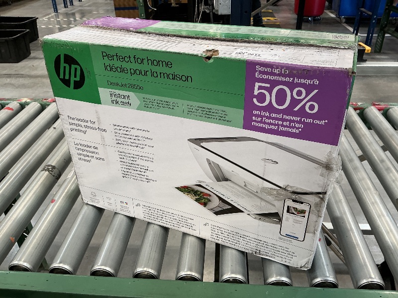 Photo 1 of HP DeskJet 2855e Wireless All-in-One Color Inkjet Printer, Scanner, Copier, Best-for-home, 3 month Instant Ink trial included. This printer is only 2.4 ghz capable. (588S5A)
