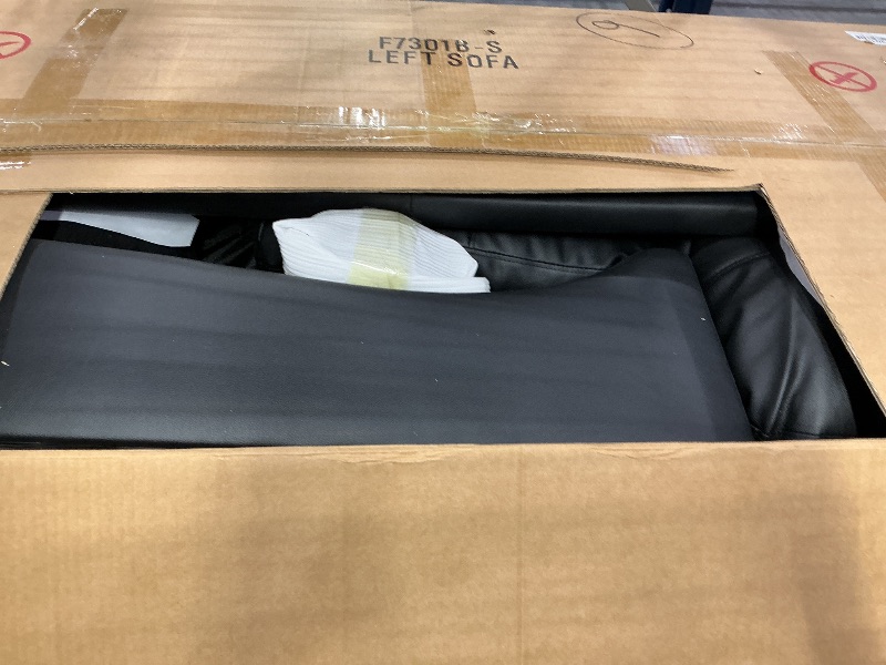 View 2 of **INCOMPLETE, LEFT ARM ONLY** Trygoal L-Shape Sectional Sofa with Storage Ottoman