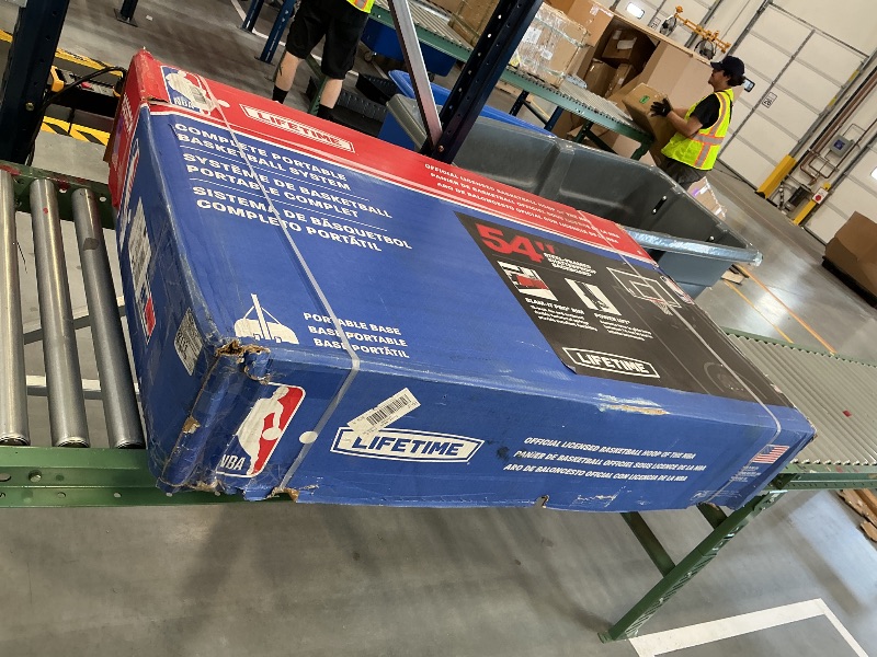 Photo 1 of LIFETIME NBA Portable Basketball Hoop, 54-Inch Shatterproof Backboard