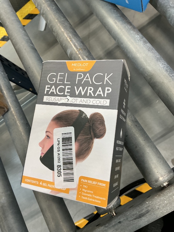 Photo 1 of LotFancy Wisdom Teeth Ice Pack Head Wrap with 4 Gel Packs