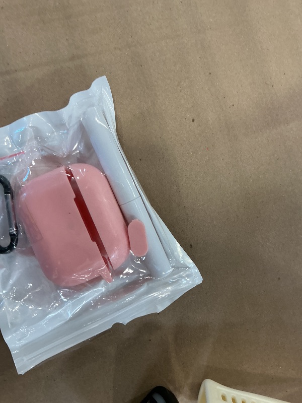 Photo 1 of ATUAT AirPods Pro Case Cover - Silicone, Pink, Keychain