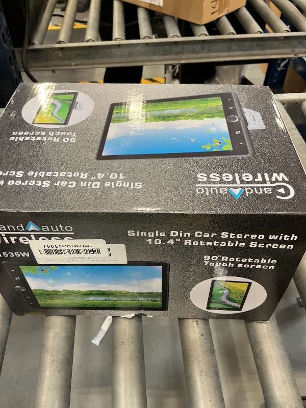 Photo 1 of 10.4" Rotatable Single Din Car Stereo Touchscreen Radio Wireless CarPlay Android Auto, Bluetooth 5.2 WiFi6 HD 1280 * 800 IPS Display with Backup Camera