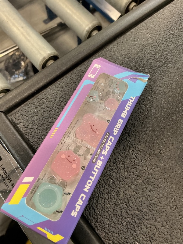 Photo 1 of PERFECTSIGHT Switch Silicone Joy Con Thumb Grip Button Caps, Joystick Cover Compatible with Nintendo Switch/OLED/Switch Lite,4PCS (Glitter Monster)