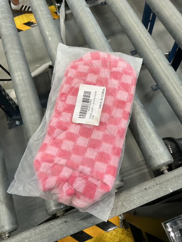 Photo 1 of PAZIMIIK Checkered Makeup Bag for Purse Portable Zipper Make Up Pouch Small Cosmetic Case for Travel Accessories (Hotpink)