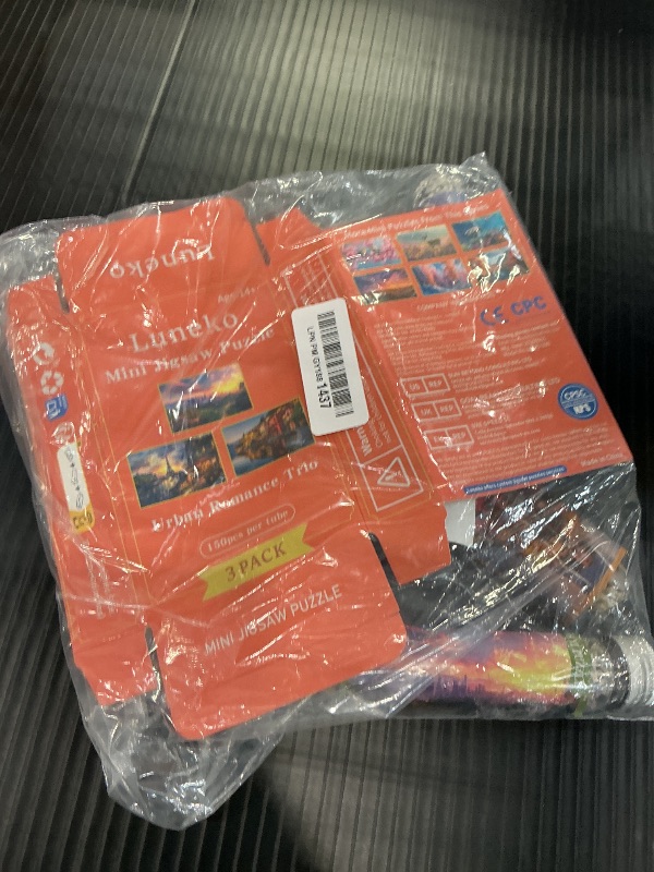 Photo 1 of Luneko Mini Jigsaw Puzzles - 150 Pieces, 3 Packs