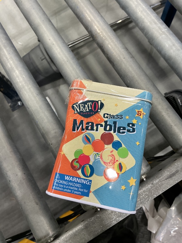 Photo 1 of Toysmith Marbles Tin Box Game, 160 Count