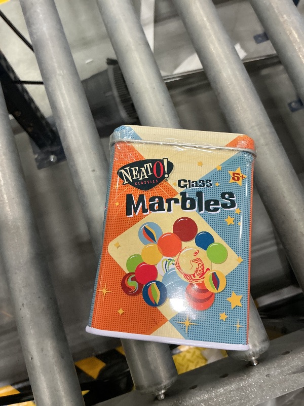 Photo 1 of Toysmith Neato Classics Marbles Tin Box Game, Assorted, 160 Count