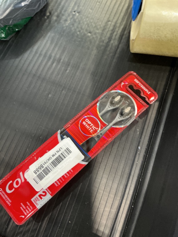 Photo 1 of Colgate Optic White Pro Series Charcoal Toothbrushes, Adult Soft Toothbrushes with Charcoal Spiral Bristles, Helps Polish Away Surface Stains and Whitens Teeth, 2 Pack